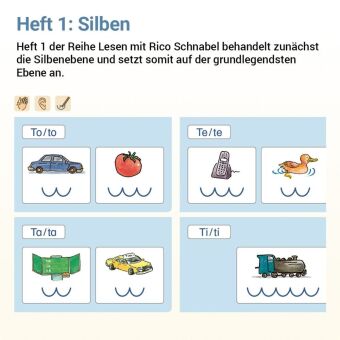 Lesen mit Rico Schnabel, Heft 1: Silben