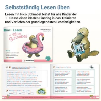 Lesen mit Rico Schnabel, Heft 7: Texte - silbierte Ausgabe