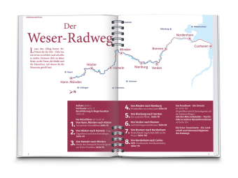 KOMPASS Radreiseführer Weser-Radweg