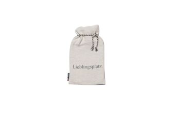 Fussenegger Wärmflasche "Lieblingsplatz" 2 Liter, mit Kordel rohweiß 