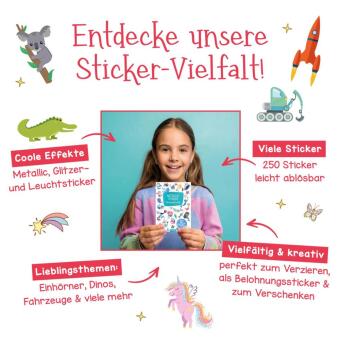 Leucht-Sticker - Einhörner