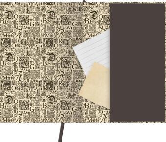 myNOTES Notizbuch A5: Dark Academia Library