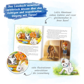 TRÖTSCH - Lotti, die kleine Tierärztin "Unerwarteter Besuch" | Liebevoll illustriertes Kinderbuch über Lotti und ihre tierischen Patienten. Kinderbuch über Umgang mit Tieren | Ab 6 Jahren