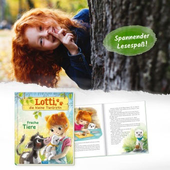 TRÖTSCH - Lotti, die kleine Tierärztin "Freche Tiere" | Liebevoll illustriertes Kinderbuch über Lotti und ihre tierischen Patienten. Kinderbuch über Umgang mit Tieren | Ab 6 Jahren