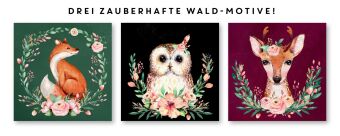Stickern nach Zahlen Zauberwald