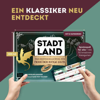 Stadt, Land, das inoffizielle Spiel für Herr der Ringe-Fans - Der Spieleklassiker für alle Fans von Tolkien