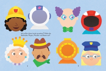 Usborne Minis - Sticker-Kreativbuch: Lustige Gesichter
