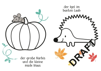 Kleine Kreativ-Werkstatt - Ganz einfach ausmalen: Herbst