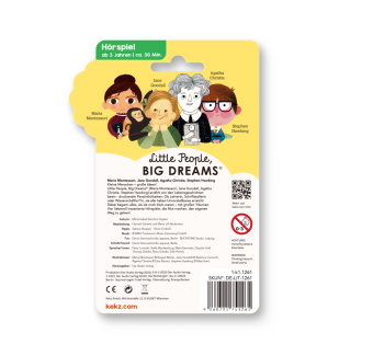 Little People, Big Dreams - Maria Montessori, Jane Goodall, Agatha Christie, Stephen Hawking,1 Audio-Chip