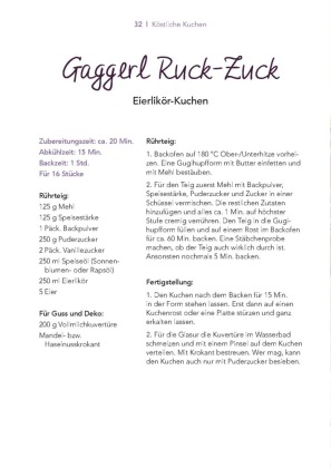 Backrezepte aus'm Bayerischen Wald