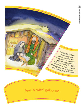 Die Geschichte von Jesus. Von Jesu Geburt bis zur Auferstehung in 12 Bildern. Legekreis, m. 1 Beilage