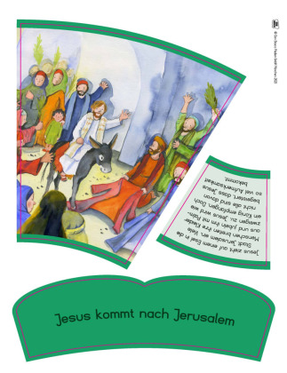 Die Geschichte von Jesus. Von Jesu Geburt bis zur Auferstehung in 12 Bildern. Legekreis, m. 1 Beilage