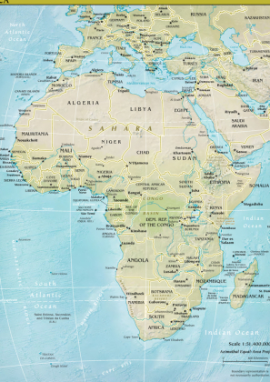 Lais Puzzle Landkarte Afrika 500 Teile