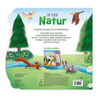 TRÖTSCH - Soundbuch "In der Natur" | Interaktives Soundbuch mit 18 realistischen Geräuschen aus der Natur, zauberhaften Illustrationen und eingängigen Reimen für die Kleinsten | Ab 18 Monaten