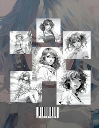 3D Manga Malbuch für Mädchen