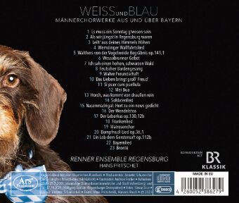WEISSundBLAU - Männerchorwerke aus und über Bayern,1 Audio-CD