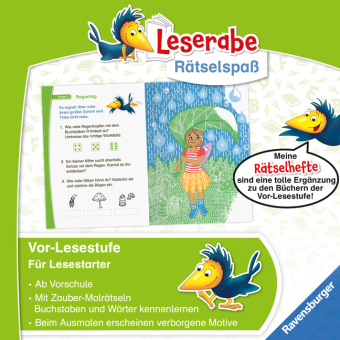 Leserabe Rätselspaß - Zauber-Malrätsel zum Lesenlernen: Feen (Vor-Lesestufe)