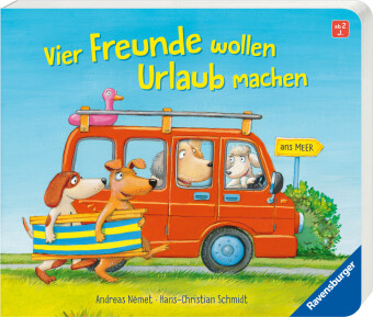 Vier Freunde wollen Urlaub machen