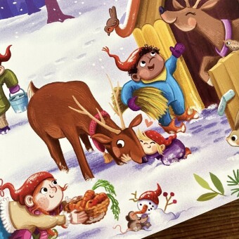Sieben kleine Weihnachtswichtel