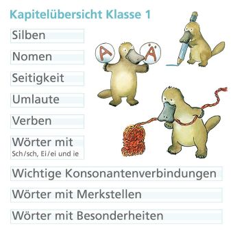 Rechtschreiben mit Rico Schnabel, Klasse 1 - silbierte Ausgabe