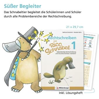 Rechtschreiben mit Rico Schnabel, Klasse 1 - silbierte Ausgabe