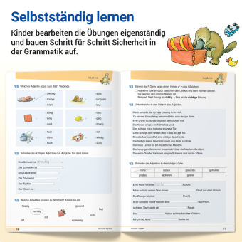 Grammatik mit Rico Schnabel, Klasse 3 - silbierte Ausgabe