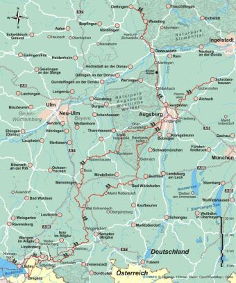 Bayerisch-Schwäbischer Jakobsweg von Oettingen zum Bodensee