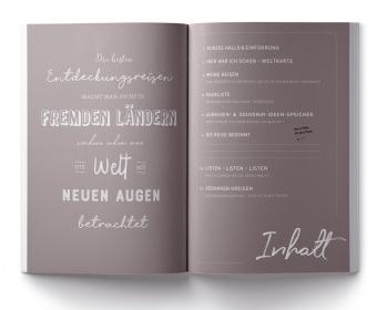 GuideMe Reisetagebuch Travel Memories "Weltenbummler"