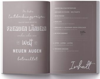 GuideMe Reisetagebuch Travel Memories "Weltenbummler"