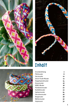 Kreativ-Set Zuckersüße Freundschaftsbänder. Mit Anleitungsbuch und Material