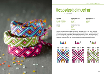 Kreativ-Set Zuckersüße Freundschaftsbänder. Mit Anleitungsbuch und Material
