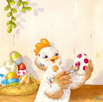 Hilde hilft dem Osterhasen (Pappbilderbuch)