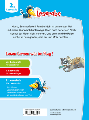 Leserabe 2. Lesestufe - Unsere verrückten Camping-Ferien