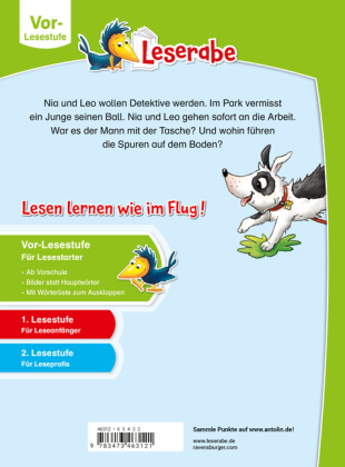 Leserabe Vor-Lesestufe - Die Stadtpark-Detektive