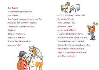 LESEMAUS zum Lesenlernen Sammelbände: Pony-Silben-Geschichten mit Conni