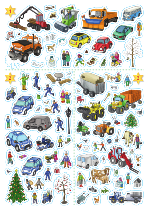 Mein Sticker-Adventskalender