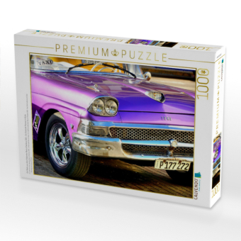 CALVENDO Puzzle Ein Motiv aus dem Kalender Best of Fairlane 500 - Ein Ford mit Flossen in Kuba | 1000 Teile Lege-Größe 64x48cm Foto-Puzzle für glückliche Stunden