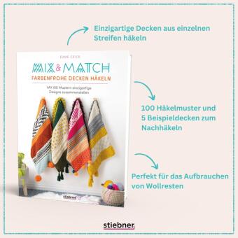 Mix & Match Farbenfrohe Decken häkeln