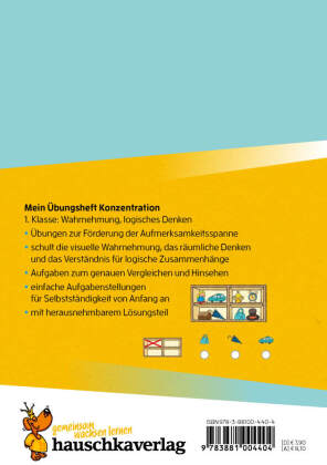 Mein Übungsheft Konzentration - Schulanfang: Wahrnehmung, logisches Denken