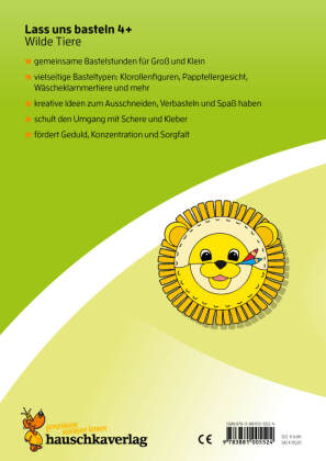 Lass uns basteln - Bastelbuch ab 4 Jahre - Wilde Tiere