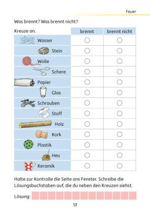 Mein Rätselblock Sachunterricht 3. Klasse