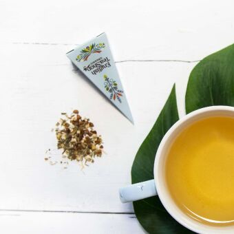 Teegeschenk mit Schleife "Wellness Tee Kollektion", BIO, 12 Pyramiden-Beutel