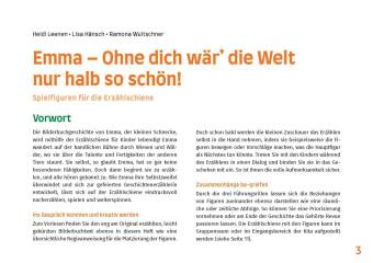 Emma - Ohne dich wär' die Welt nur halb so schön!. Erzählschienen-Figurenset, m. 1 Beilage