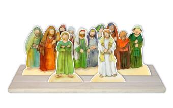 Gründonnerstag: Das letzte Abendmahl. Erzählschienen-Figurenset, m. 1 Beilage