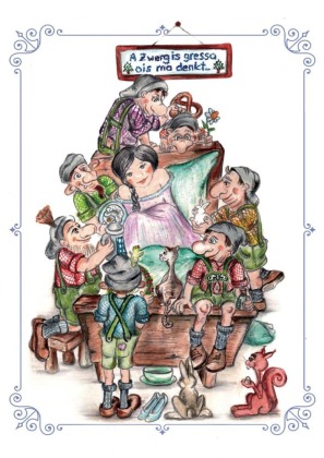 Die schönsten Grimms Märchen auf Bairisch