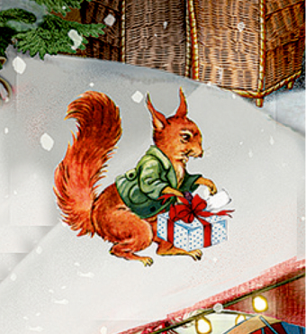 Wand-Adventskalender - Nostalgischer Weihnachtsmarkt