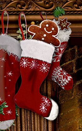 A4-Wand-Adventskalender - Kaminzimmer