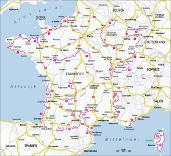 Frankreich mit dem Wohnmobil Die schönsten Routen von der Normandie über die Côte d'Azur nach Korsika