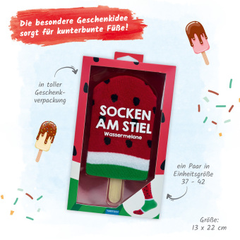 Trötsch Socken am Stiel Wassermelone 