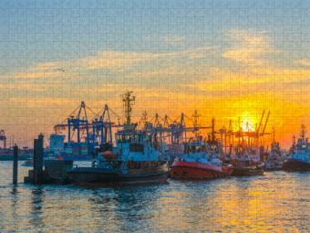 CALVENDO Puzzle Hafenschlepper | 2000 Teile Lege-Größe 90x67cm Foto-Puzzle für glückliche Stunden